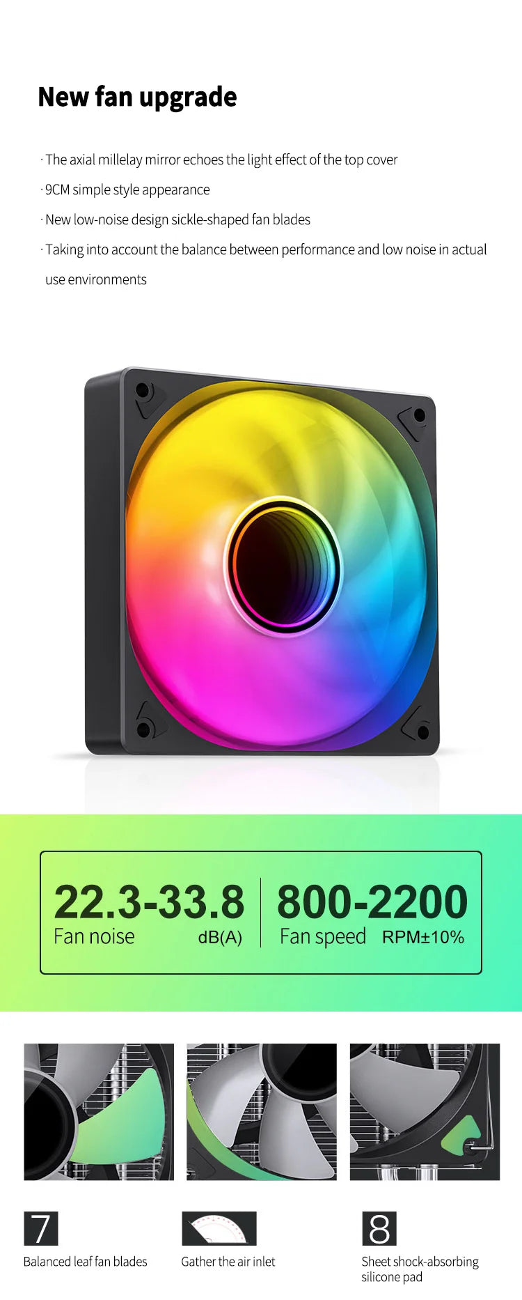 Jonsbo CR 1400 V2 CPU Cooler ARGB Quiet Fan 4 Heat Pipes Air Radiator for LGA1700 1200 115X AM4 AM5 PC Processor Heatsink Cooler