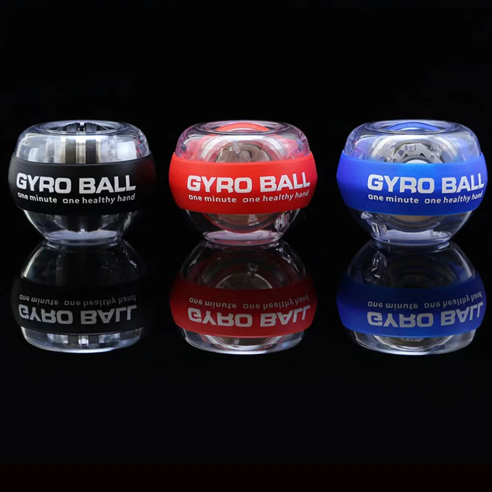 Self starting wrist gyro ball power trainer wrist strengthening device forearm exercise device strengthens arm finger muscles