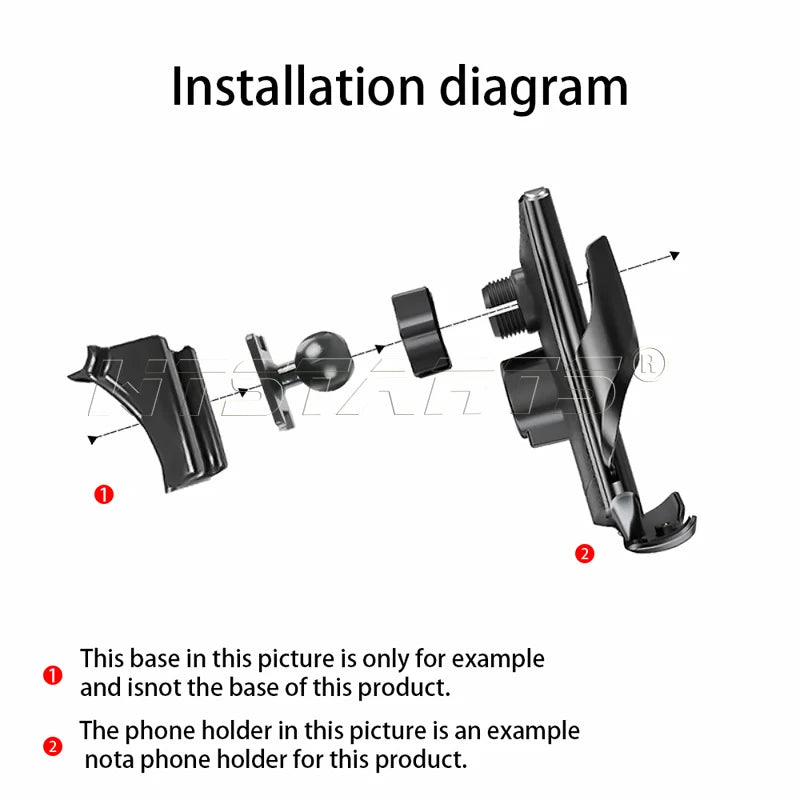 Car Mobile Phone Holder For Mercedes Benz ML W164 ML350  2005-2010 360 Degree Rotating GPS Special Mount Support Accessories