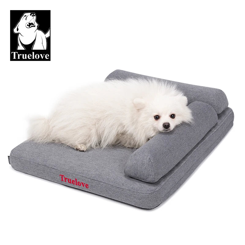 TRUELOVE Pet Bed TLX1211Pet Comfort Mattress Hidden Zipper For Easy Removal Linen Comfort Fabric High-density memory foam pillow