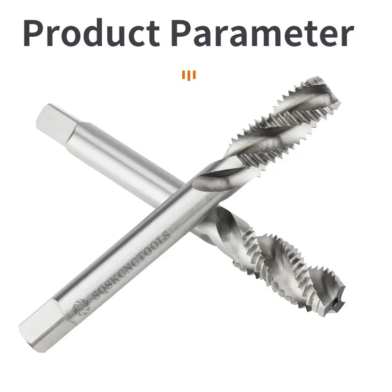 High Quality HSS Machine Plug Tap Metric Screw Tap Drill Thread Tool Spiral Point Straight Fluted M3 M4 M5 M6 M7 M8 M10 M12 M14