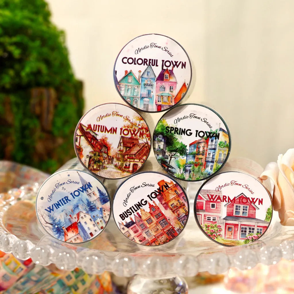 Journamm 45mm*2m PET Tapes European Castle Theme Decor Junk Journal DIY Scrapbooking School Supplies Collage Tapes