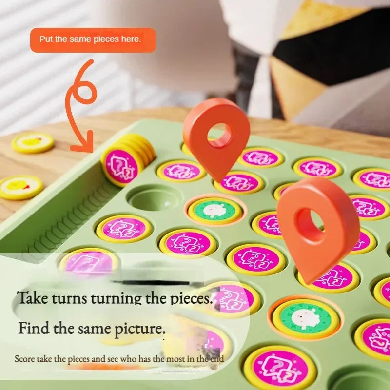 2024 New Two-player Animal Flip Chess Children's Pairs of Touch Shen Ji Miaoji Parent-child Interactive Puzzle Reasoning Game