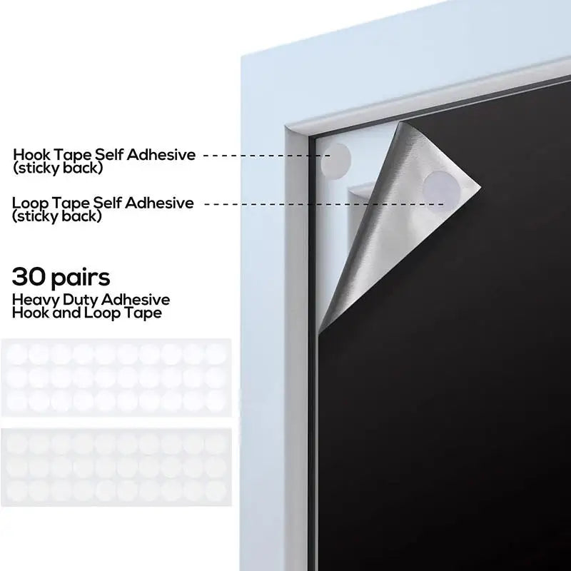 UV Block Adjustable Nursery Temporary Curtain Thermal Insulated Window Shade Blackout Blind Curtain Travel Window Cover