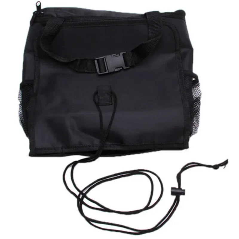 Auto Seat Back Multi-Pocket Ice Pack Bag Hanging Organizer Collector Storage Box Car Interior Accessories Black Stowing Tidying