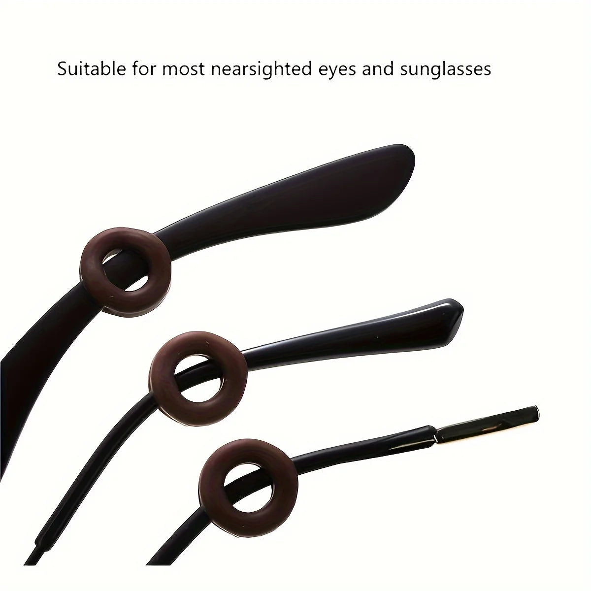 10pcs/set Glasses Anti-slip Fixed Rings Practical Silicone Temple Holders Anti-slip Ring Eyewear Accessories For Men Women