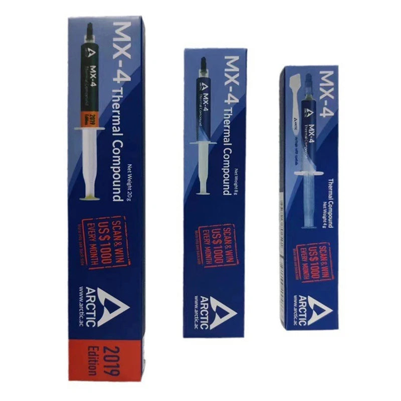 MX4 4G 8G 20G CPU Thermal Paste Processor Thermal Grease For CPU GPU Printer HeatSink Cooling Cooler Compound Silicone