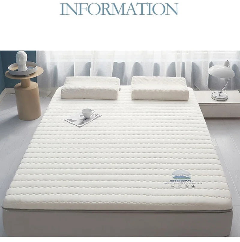 Mattress Topper  Knitted Cotton Soft Foam Tatami Mattresses Intercalated Latex Thickened Sponge Cushion Folding Mattresses Mat