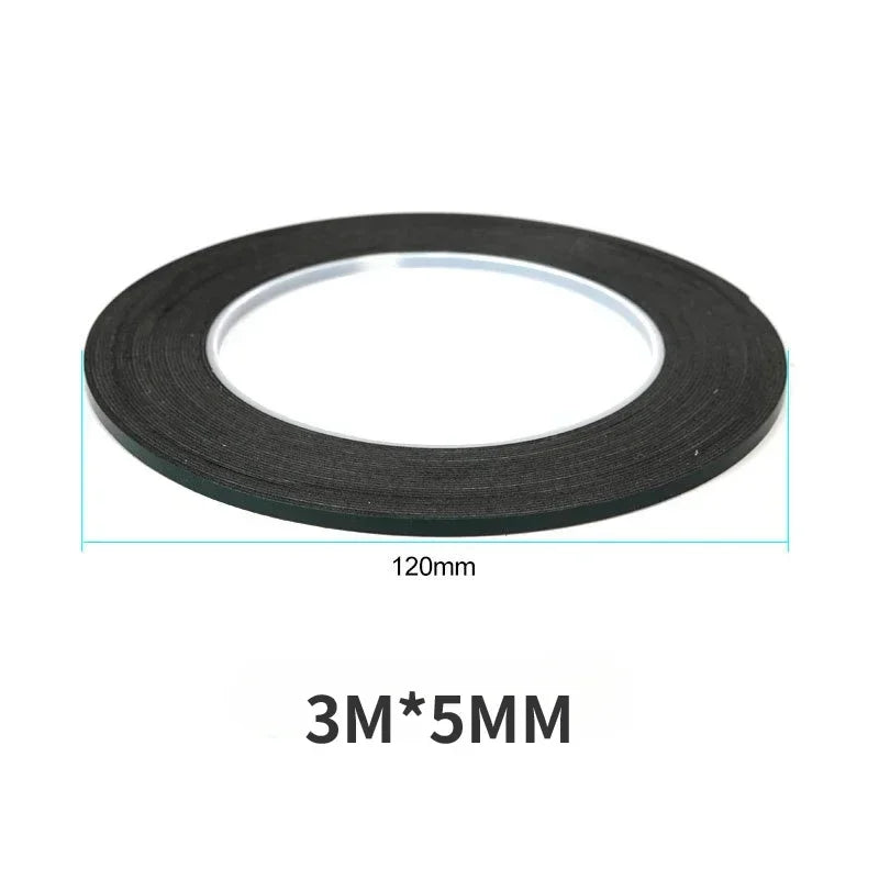 300CM Green Membrane Foam Black Double Sided Tape Non-marking Ultra-thin Waterproof Resistant Tape for Mobile Phone Repair
