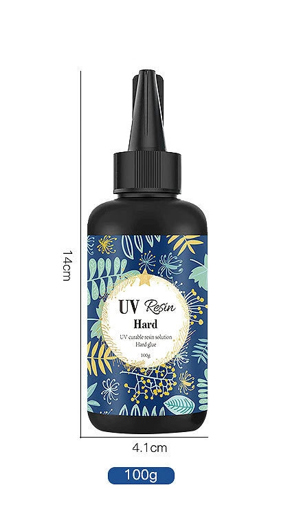 Quick Drying UV Resin Adhesive Colorless Transparent Ultraviolet Liquid UV Curing Use Craft DIY 10/25/30/50/60/100g