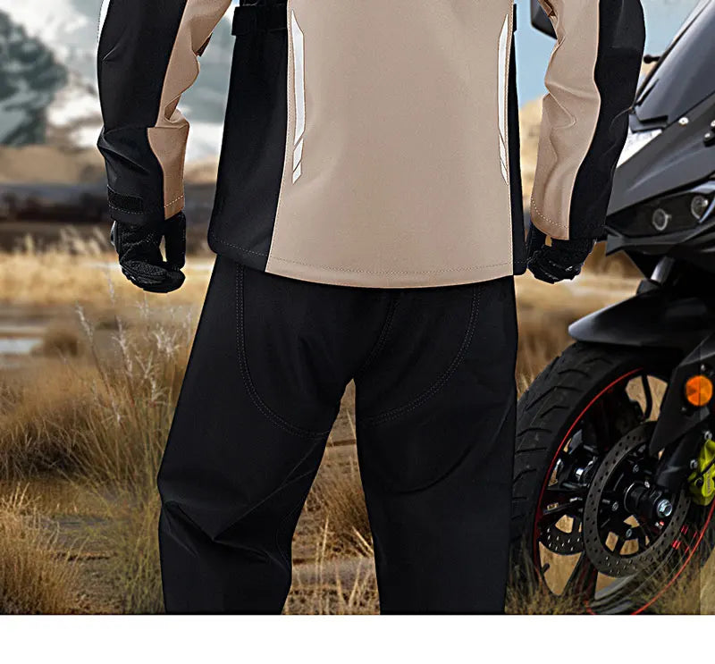 Motorcycle Raincoat Men Women Waterproof Motorcycle Rider Raincoat Suit Moto Raincoat Rain Coat Jacket Pants Biker Rain Set