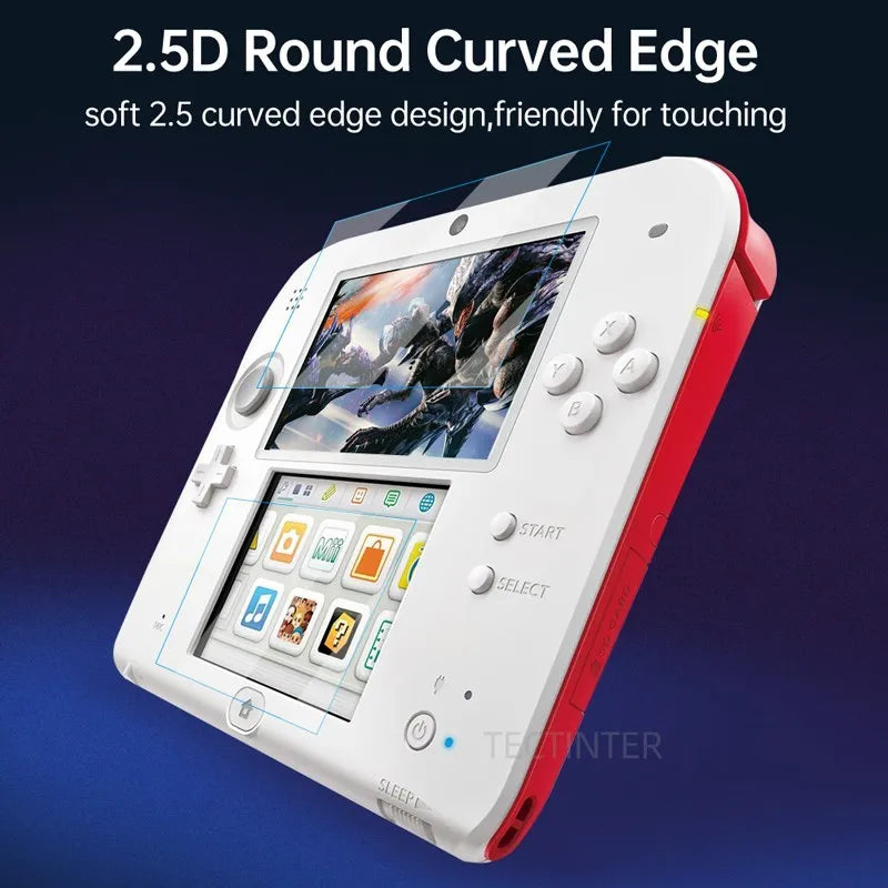 2Pcs/Sets LCD Screen Protector Film Compatible with Nintendo 2DS Top and Bottom Screen Protective Seal Film For 2DS Accessories