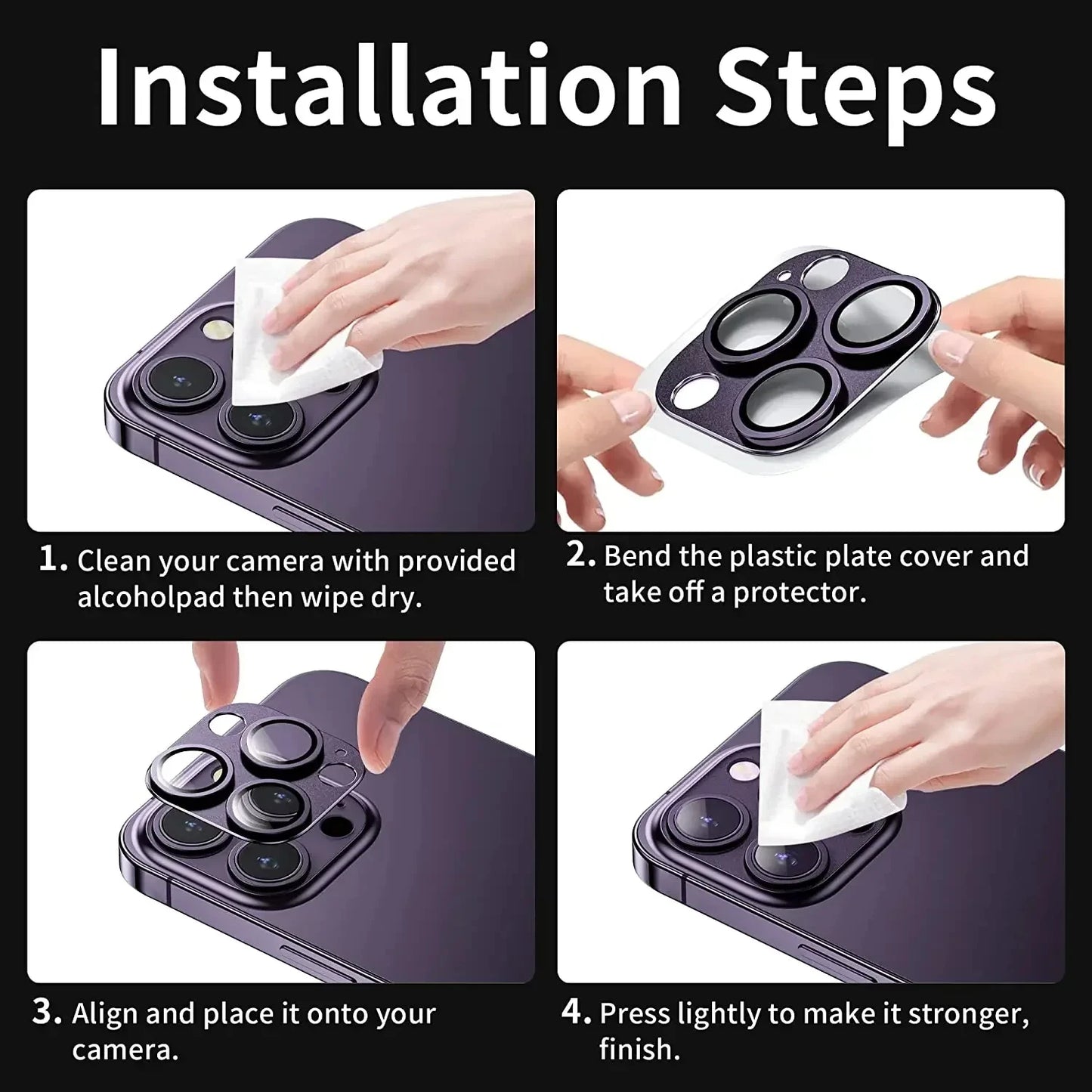 Full Cover Camera Lens Protector For iPhone 13 12 Pro Max Tempered Glass For iPhone 11 Pro 13 12 Mini Metal Camera Protector