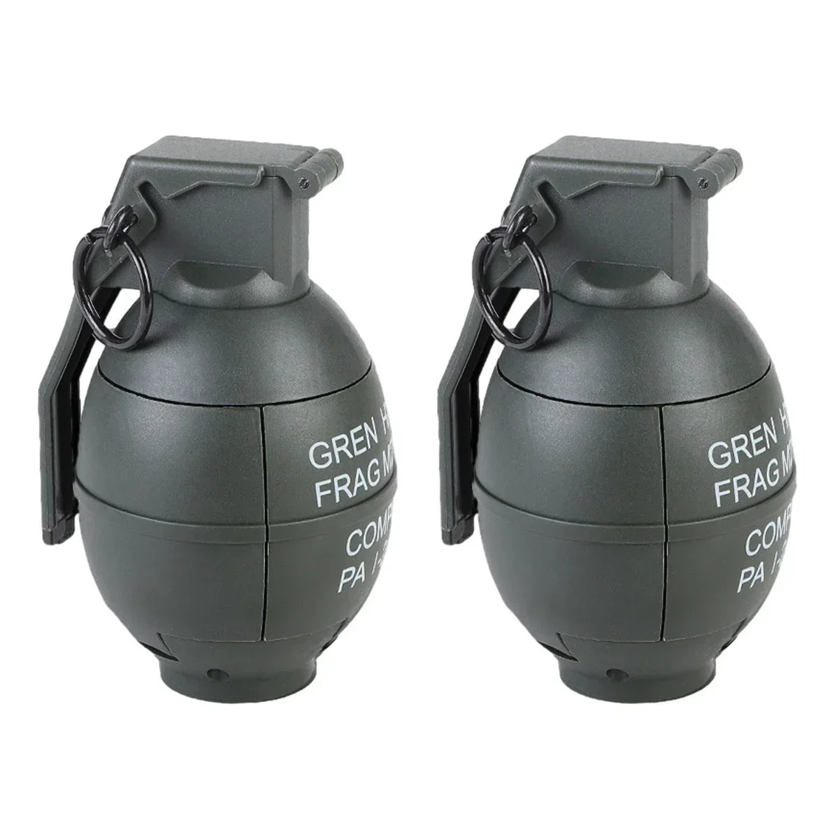 3pcs Tactical Smoke Grenade Grenade Model for CQB Airsoft Paintball Game M67 Burst Mine Water Grenade Bouncing Smoke Grenade