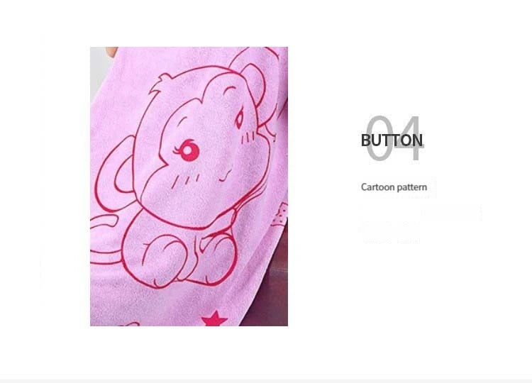 Cartoon Wearable Bath Towel Fiber Polyester Brocade Bath Skirt Thickening Absorbent Soft Wipe Bath Towel Beach Towel Sling