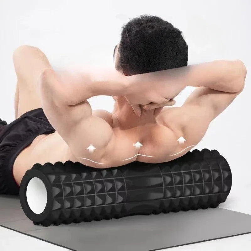 1pc Foam Massage Roller, Hollow Yoga Column Fitness Equipment for Muscle Massage, Physiotherapy and Sports Rehabilitation Rolle