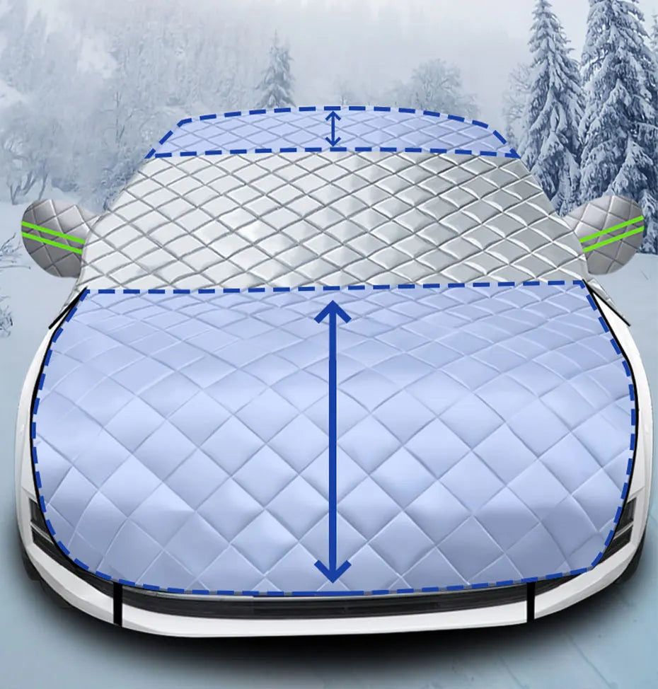 Car Covers Hail Protector Half Cover Protective Exterior Awning Sunshield Anti-hail Outdoor Waterproof Universal Windshield Dust