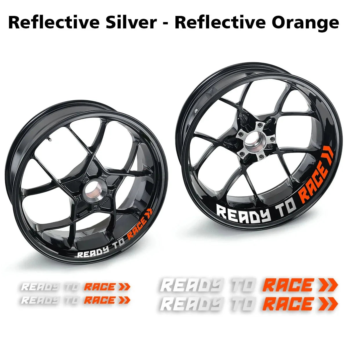 Reflective Motorcycle Wheel Stickers Hub Decals For KTM Ready To Race R2R Super Adventure Duke 690 790 890 Rc1290 390 1190 Rc8