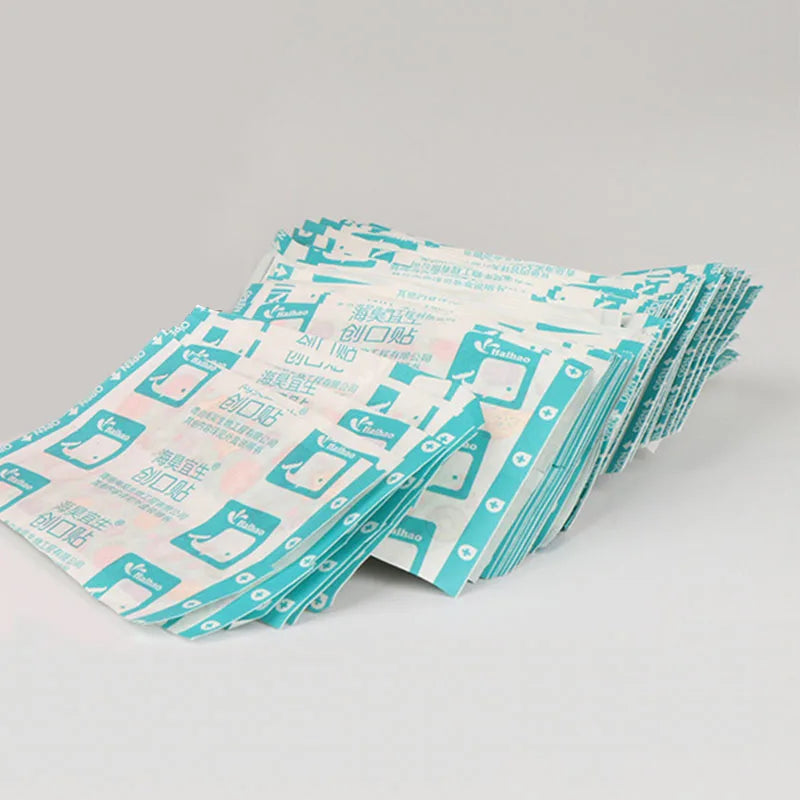 100pcs Cartoon Pattern Waterproof Hemostasis Adhesive Bandages Wound Plaster First Aid Emergency Kit Band Aid Stickers for Kids