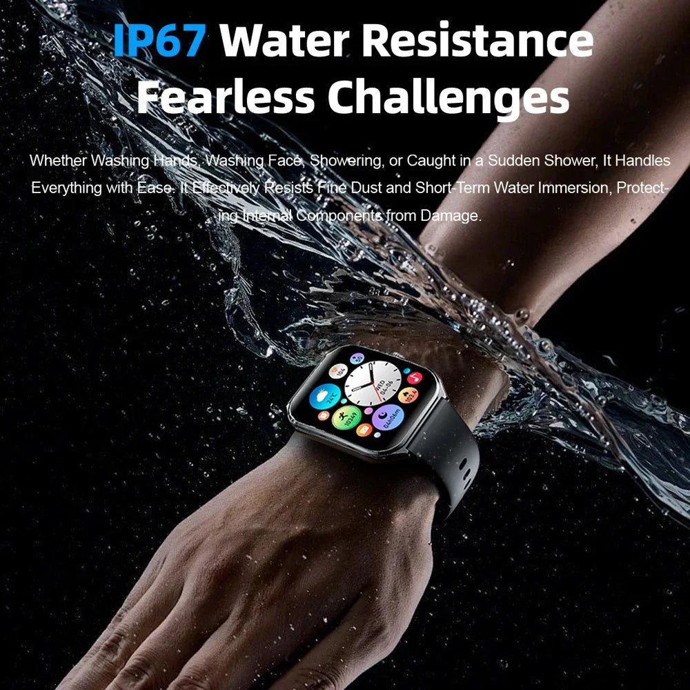 New Ultra Thin Smart Watch men 1.96" AMOLED HD Pixel Display Always Show Time BT Call Reminder Smartwatch Ladies For Android iOS