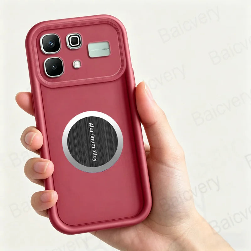 With Iron Sheet Sticker Case For Infinix NOTE 60 5G Soft For Infinix NOTE 60 Pro 5G Cover