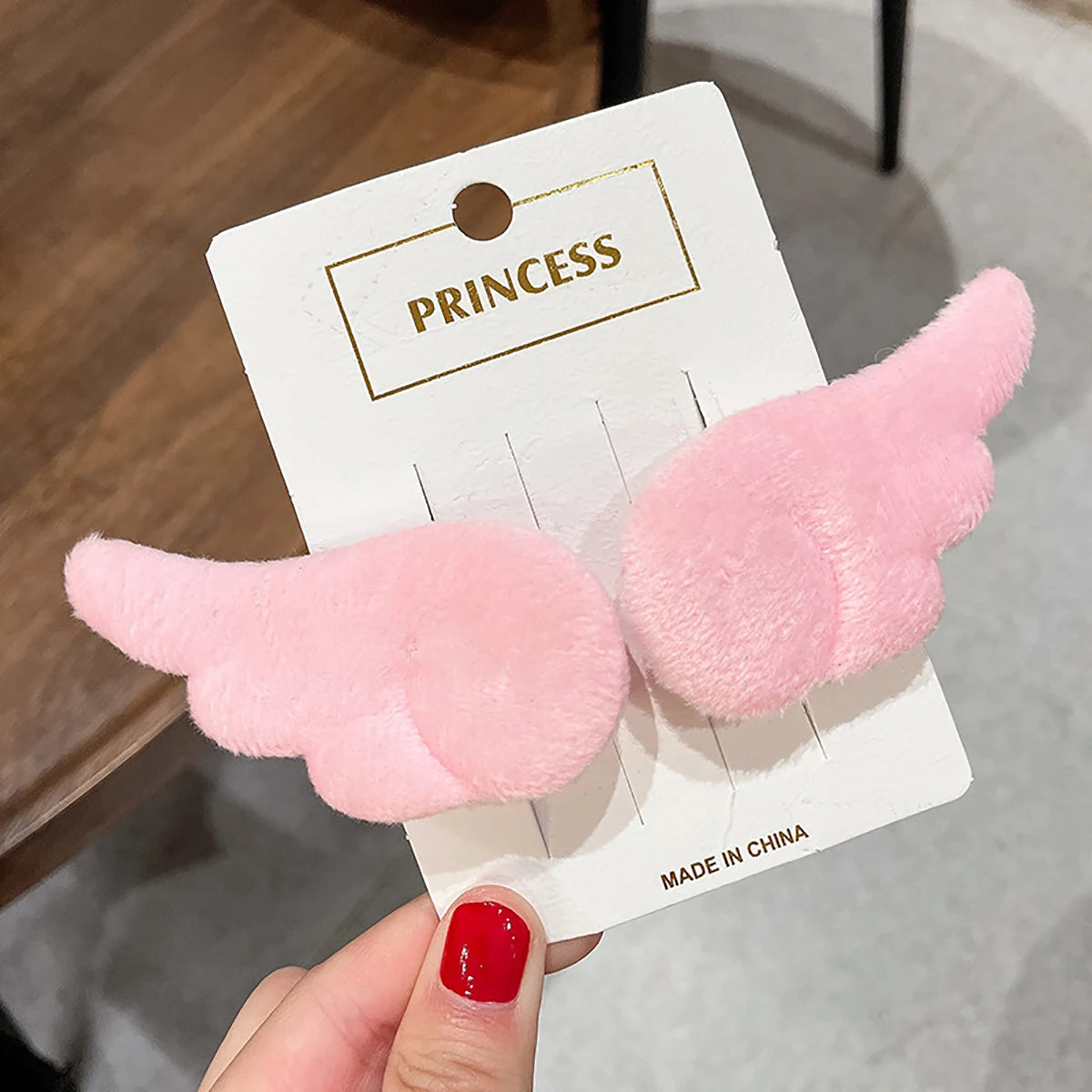 2Pcs Angel Wings Super Cute Angel Wing Plush Hairpin Girl Hair Clip Accessories Barrettes Hairgrip Headdress Headwear
