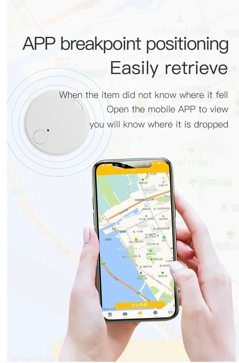 Mini Gps Tracker Bluetooth Anti-lost Device Tracking For Gps Plotter Without Subscription Car Play Moto Satellite Locator