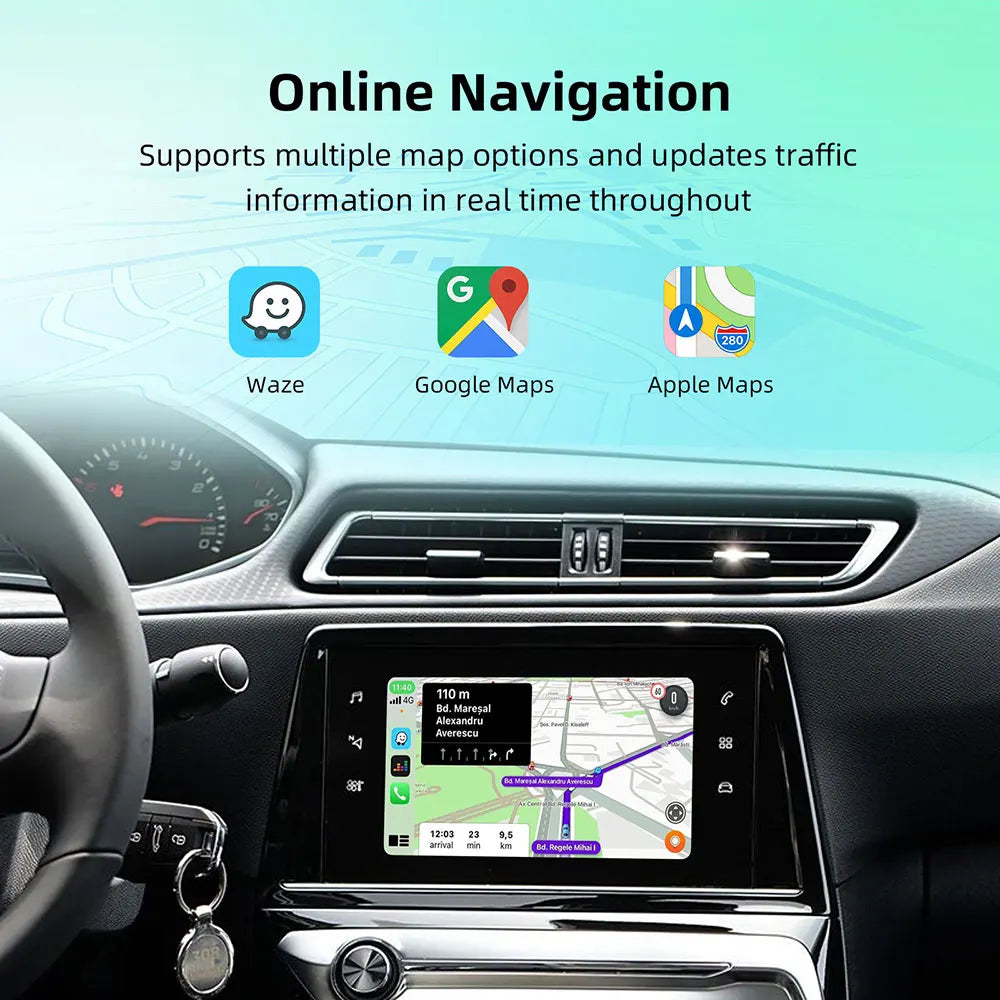 Wireless Carplay Android Auto Fits For Peugeot&Citroren SMEG&MRN NAC 208 308 508 3008&C4 DS3 DS4 DS5 Reverse Camera