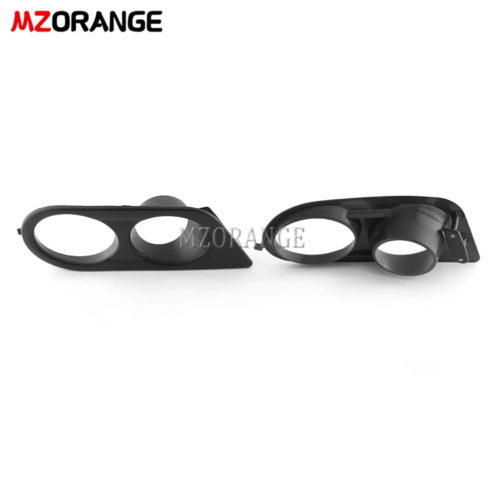 Carbon Fiber Fog Light Cover for BMW E46 M3 2001-2006 Glossy Black Fog Lights Grill Frame Surrounds Air Duct Fog Lamp Hood