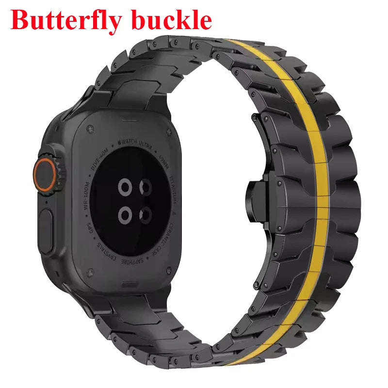 Stainless Steel Strap For Apple Watch Series 11 10 9 8 SE 3 46mm 45mm 42mm 44mm Metal Bracelet Band For iWatch Ultra 3/2/1 49mm