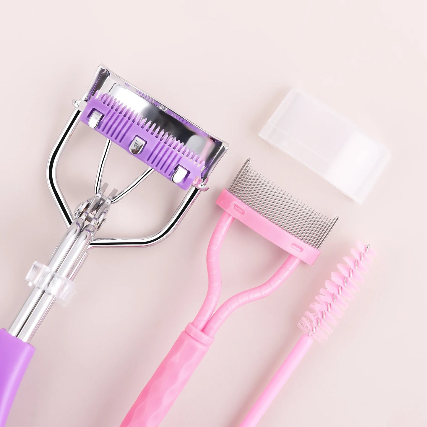 3pcs eyelash set - women's eyelash separator, eyelash curler, mascara, makeup wand, curling eyelashes, clear makeup tools