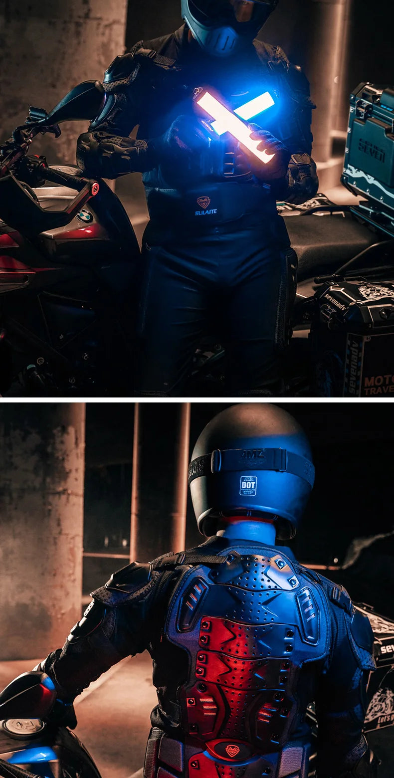 SULAITE Motorcycle Jacket Racing Armor Protector ATV Motocross Body Protection Jacket Clothing Protective Gear
