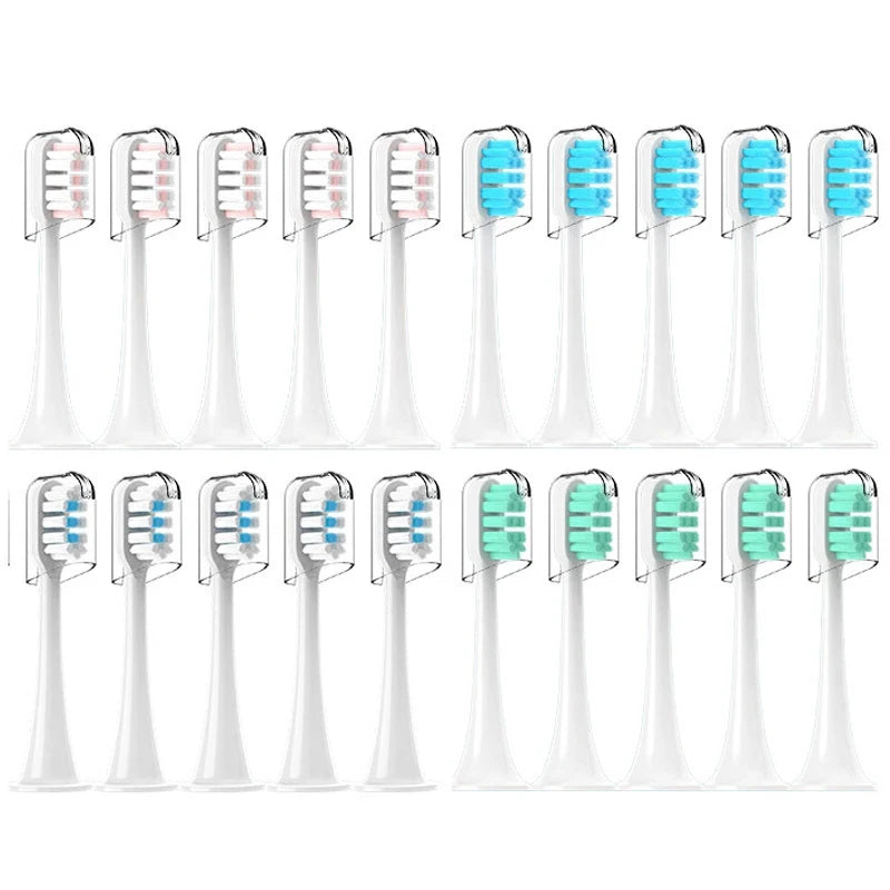 4pcs Replacement Brush Heads For Xiaomi Mijia T300 T301 T500 Sonic Electric Toothbrush Head DuPont Soft Bristle Nozzles
