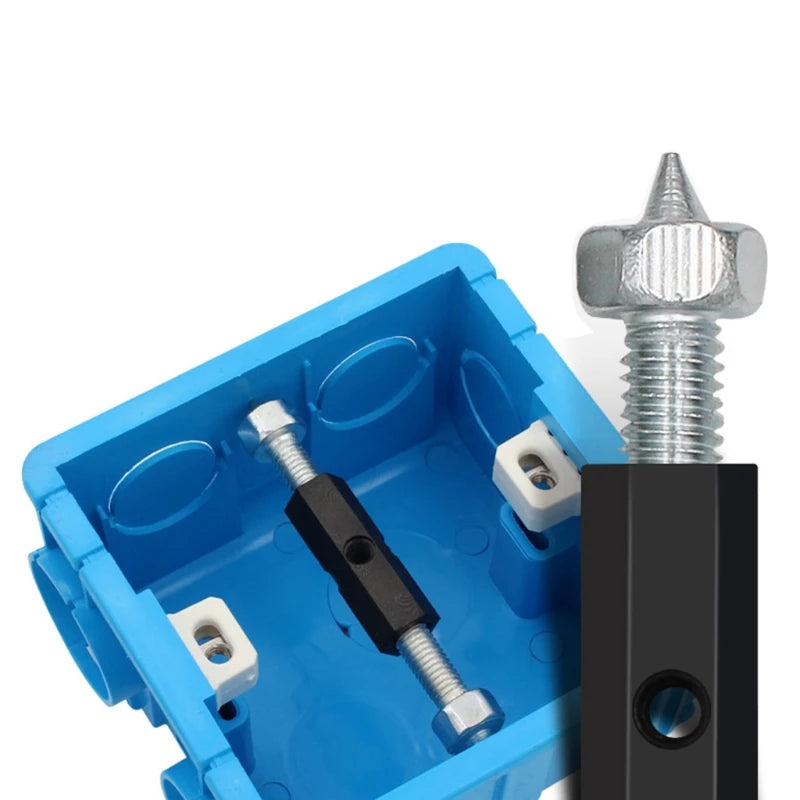 10Pcs Cassette Screw Support Rod Electrical Box Repairer Wall Mount Box Repair Electrical Accessories Drop ship