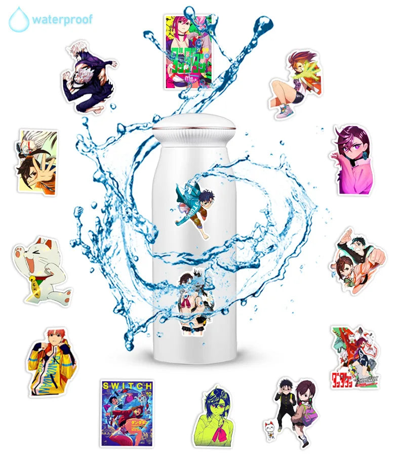 60pcs DAN DA DAN Anime Ayase Momo Stickers Cool Classic Manga Sticker DIY Fridge Notebook Phone Funny Decals for Kids Toy