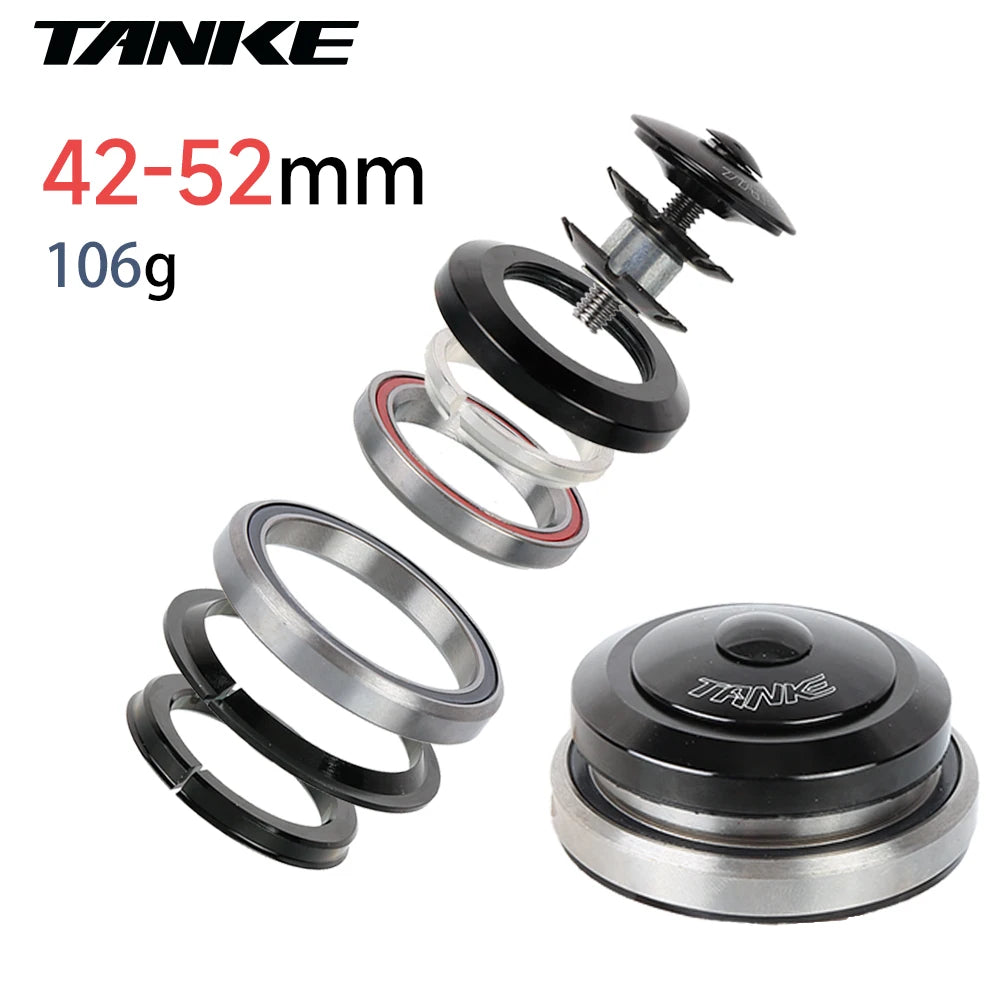 TANKE-MTB Mountain Bike Bowl Group, Aluminum Alloy Headset,Tapered Straight Fork Bearing,44-52mm,55mm,56mm,11/8 ",11/2",28.6mm
