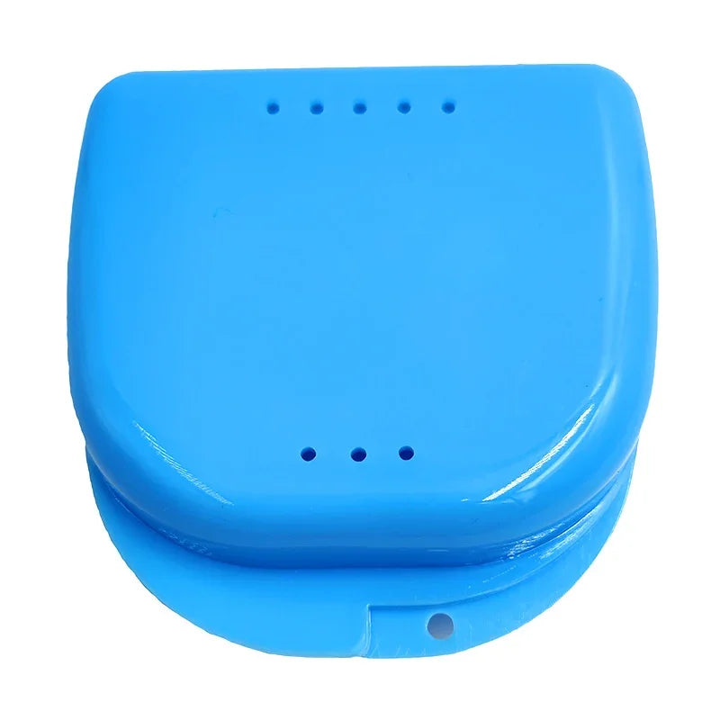 1pcs Denture Tray Box Dental Orthodontic Retainer Box Case Plastic Teeth Container Denture Box False Teeth Protective Case