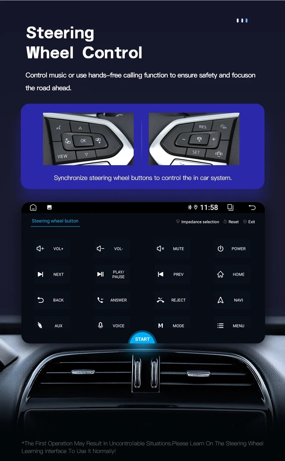 Junuse 7" Wireless Android Auto Carplay For Fiat 500 2007~2015 Android 13 Carplay GPS Navigation Multimedia Player White Black