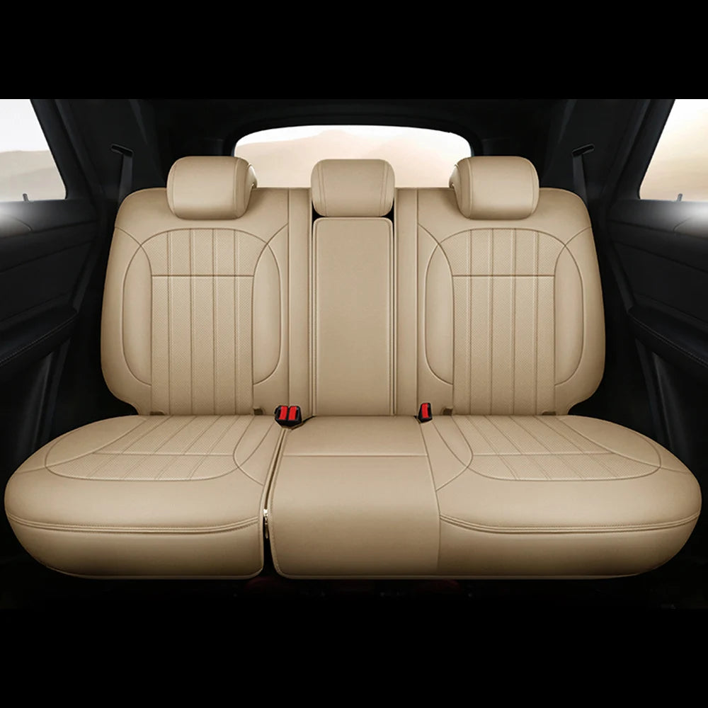 For Land Rover Range Rover Velar 2017 2018 2019 2020 Faux Leather Custom Car Seat Covers Full Set Interior Protector Accessories