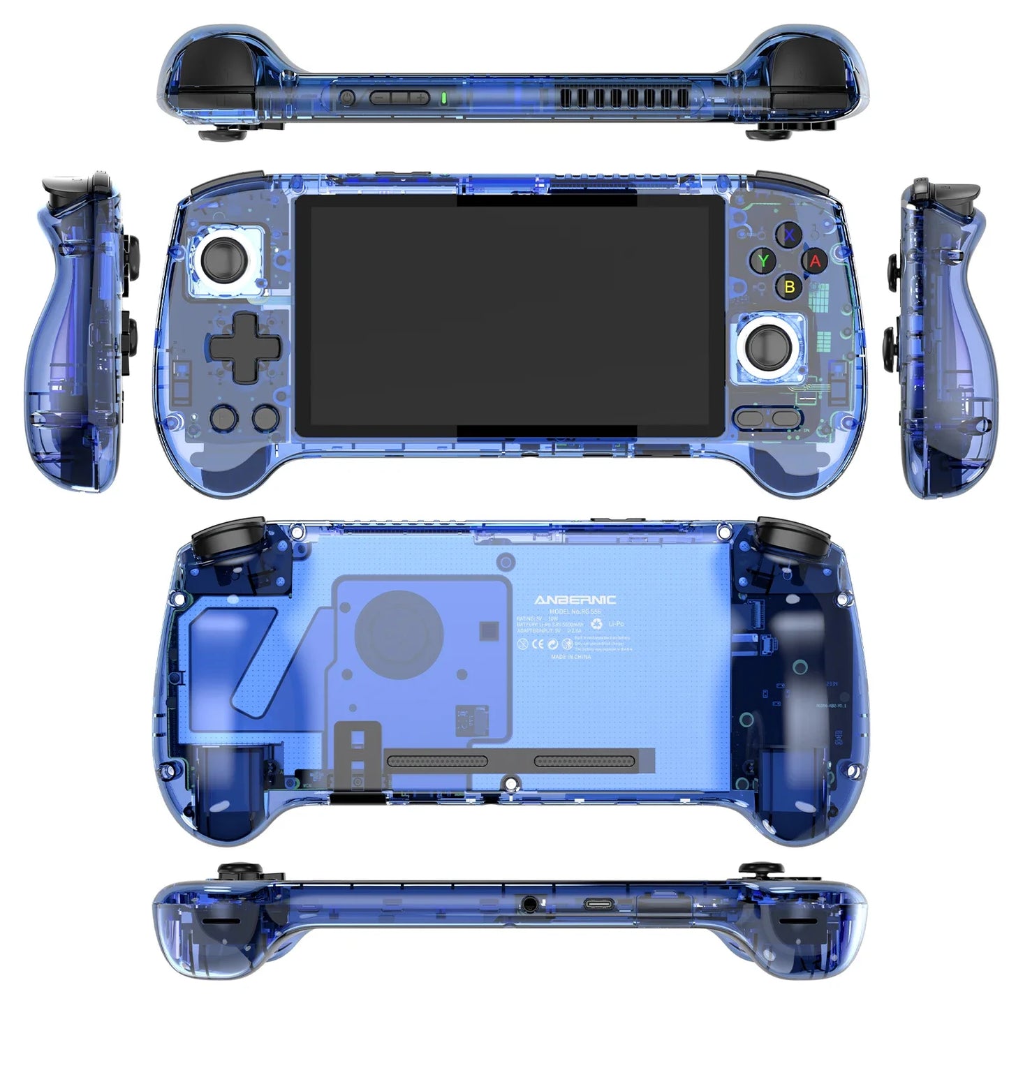 ANBERNIC RG556 Handheld Game Console 5.48'' AMOLED Screen Android System 5500mAH Battery Bluetooth5.0 Portable Video Game Player