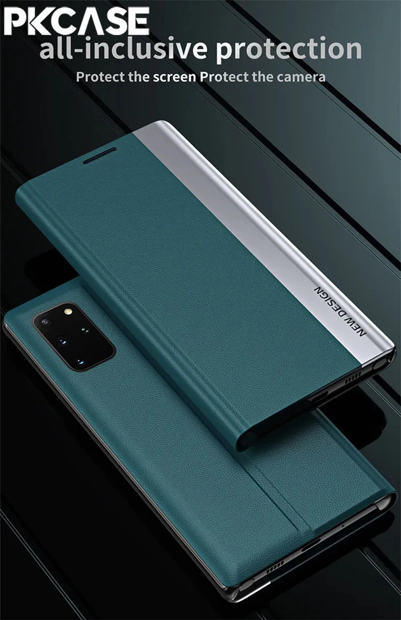 PKCASE Magnetic Flip Leather Phone Case For Honor 400 300 Pro 200 Lite X70 X9A X9B X9C X9D X8B X7B Cover For Magic 7 6 Lite
