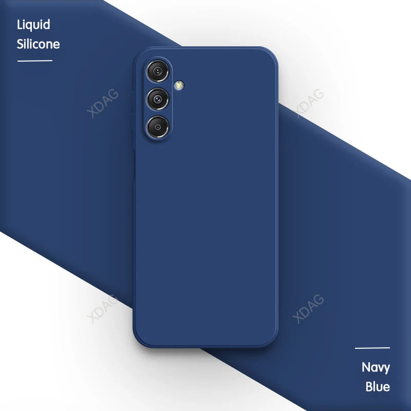 Original Phone Case for Samsung Galaxy M35 5G 6.6" SM-M356B SM-M356B/DS Soft Simple Liquid Silicone Camera Protection Back Cover