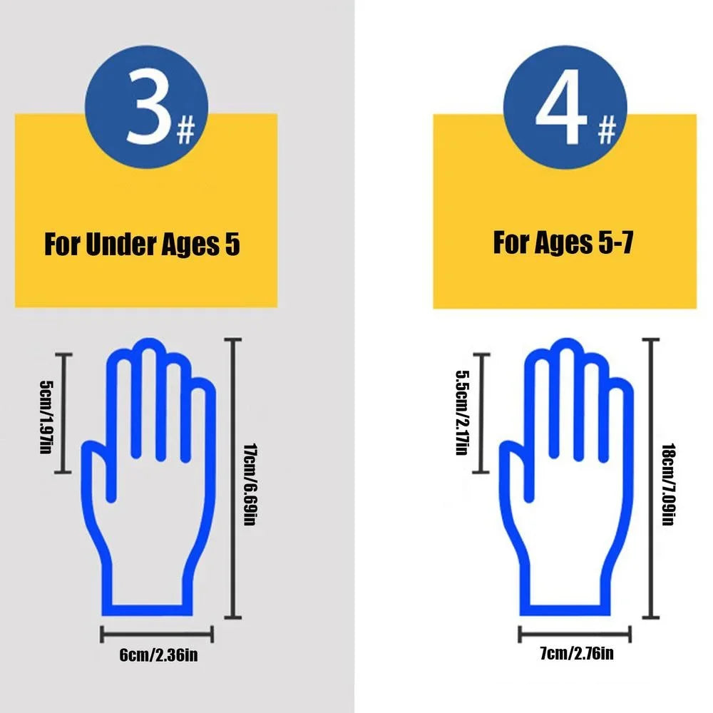 Kids Durable Waterproof Garden Work Gloves Non-Slip Children Safety Yard Work Gloves Portable Garden Supplies Gardening Gloves