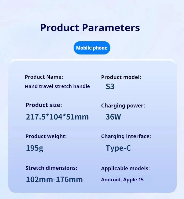 Memo S3 Gamepad Type-C Mobile Phone Controller Hall Effect Stretching Handle Stick Joystick Android Ps Cloud Game Customized