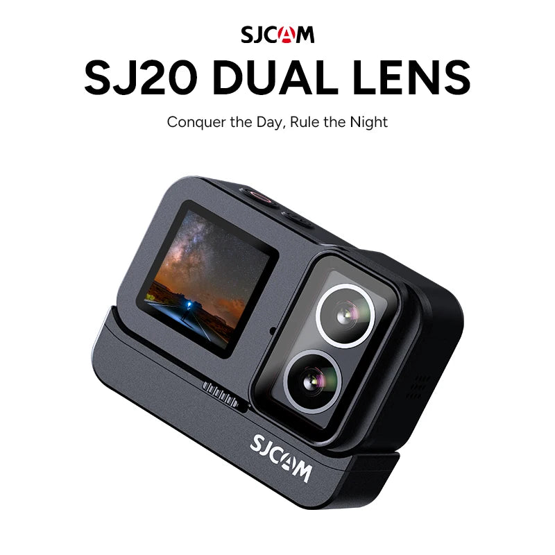 SJCAM SJ20 Dual Lens Dual cameras 4K Action Camera Waterproof 5G WiFi Touch Screen action cam camera sport helmet New In 2024