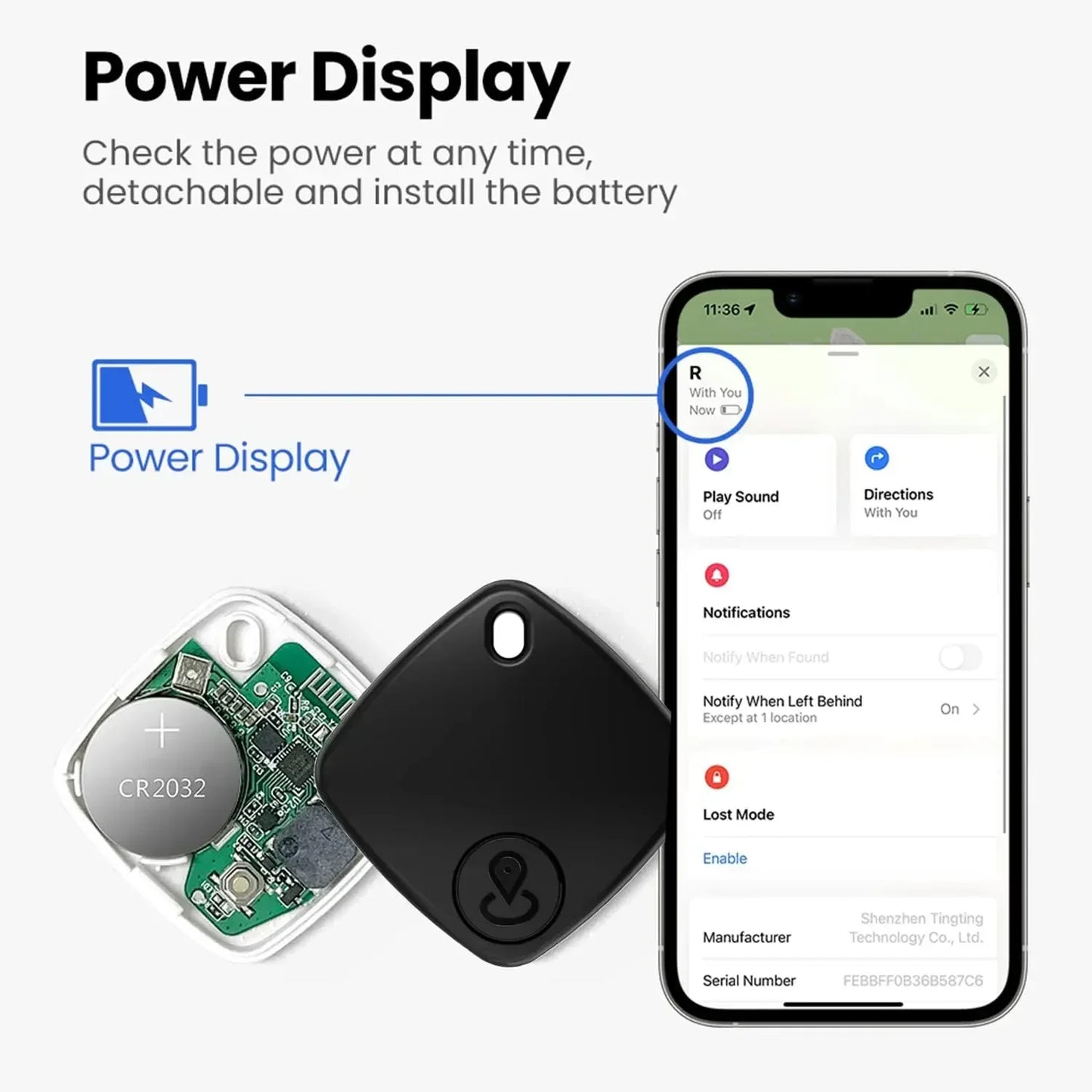 Mini Smart GPS Tracker Tracking Device Find My Locator Anti Lost for iPhone IOS Key Wallet Pet Luggage Car MIF Bluetooth Finder