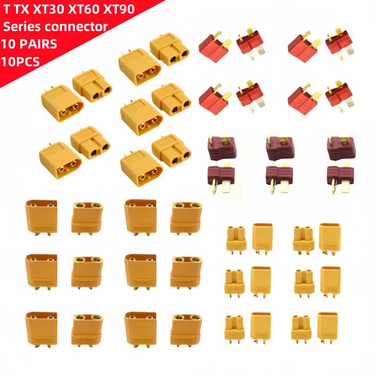 T anti slip TX xt30 XT60 XT90 plug high current docking terminal power connector male and female connectors for battery ESC