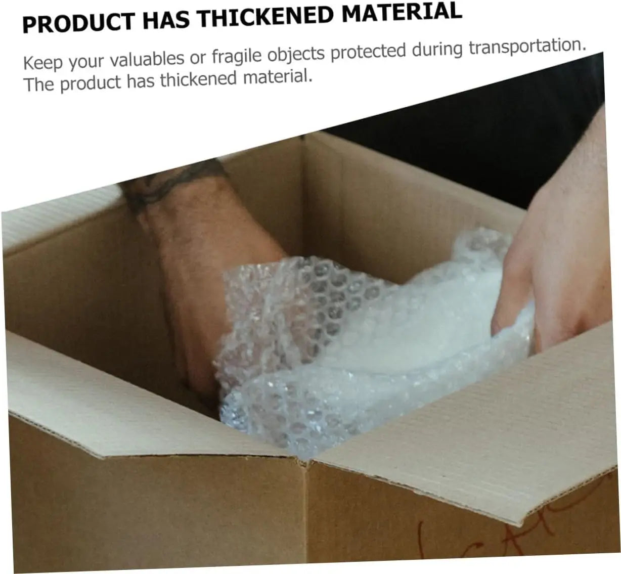 Bubble Packaging Roll Transparent Cushioning Wrap Rolls Air Shockproof For Transporting Packing Supplies Courier Bubble Wrap