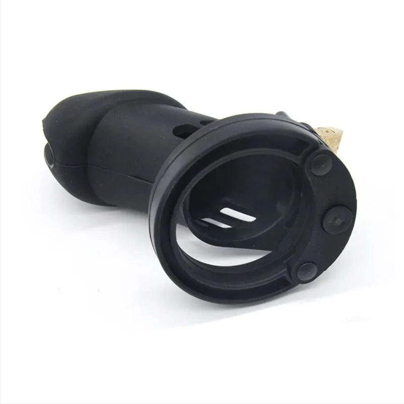 New Male Silicone Chastity Device Cock Cage Sex Toys With 5 Penis Ring Adult Belt Brass Lock Standard/Short Cage A122/A235