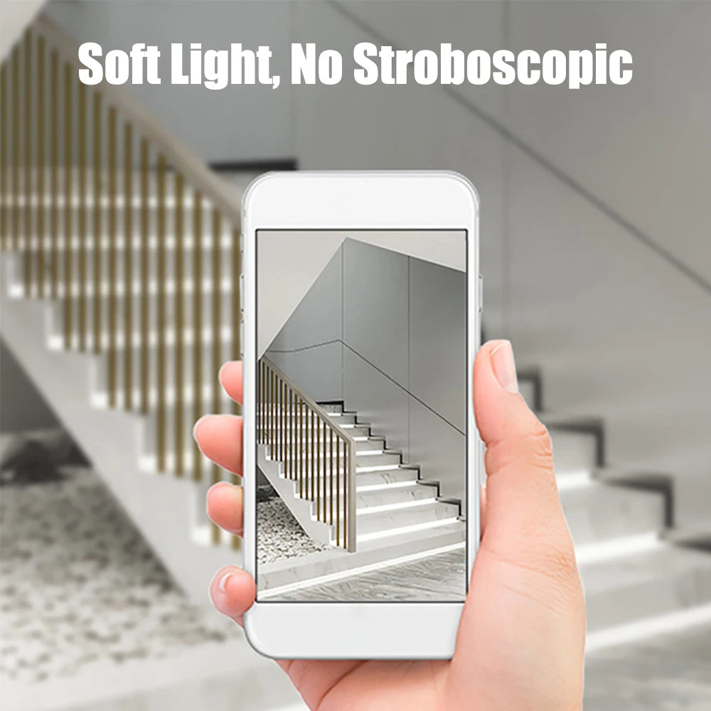 Adjustable Brightness For Stairs Flexible Strip LED Motion Sensor Stair Light Controller Kit DC 12V 24V 32 Channels